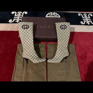 Gucci GG Lifford knee high boots